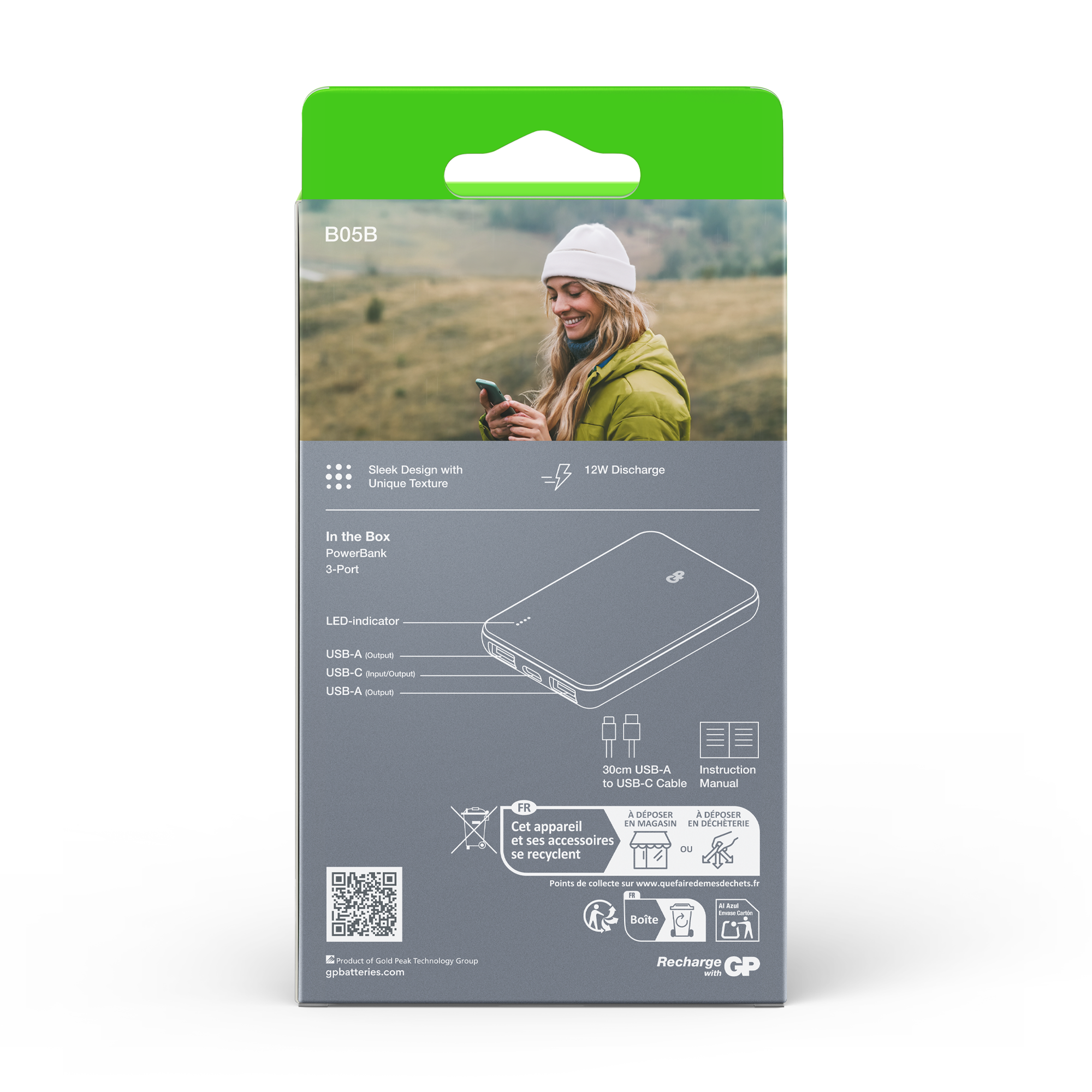 GP B+ Series PowerBank 5000mAh