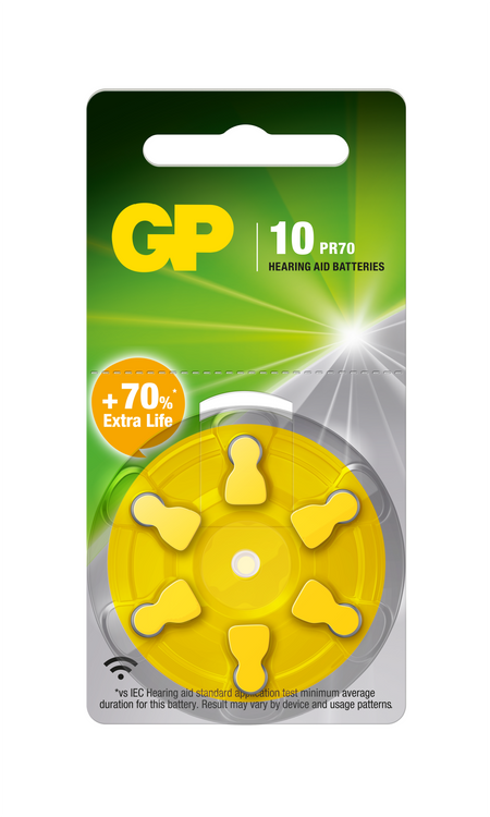 GP Hearing Aid Batteries ZA10