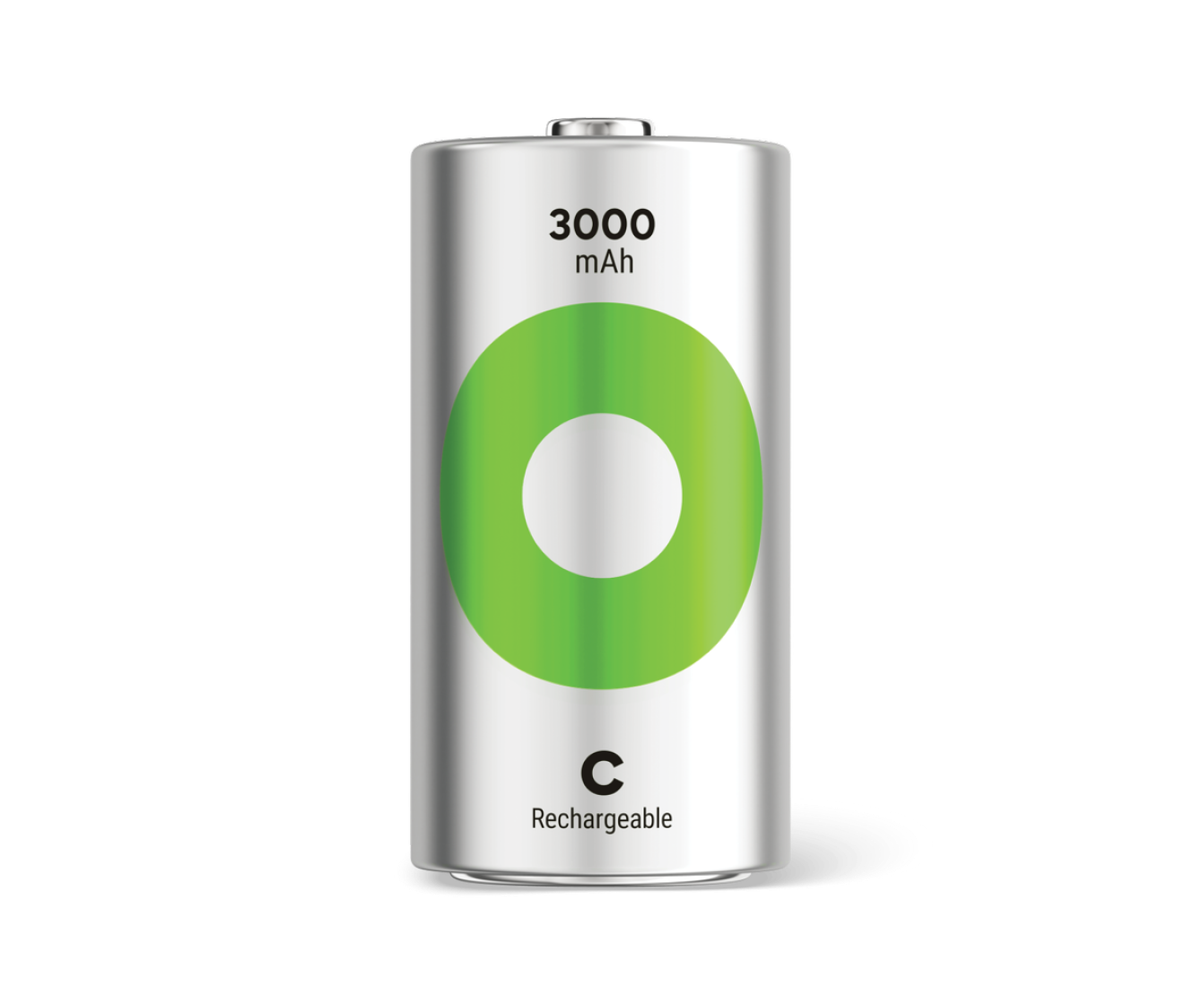 GP Recyko NiMH 3000mAh C size battery 2's