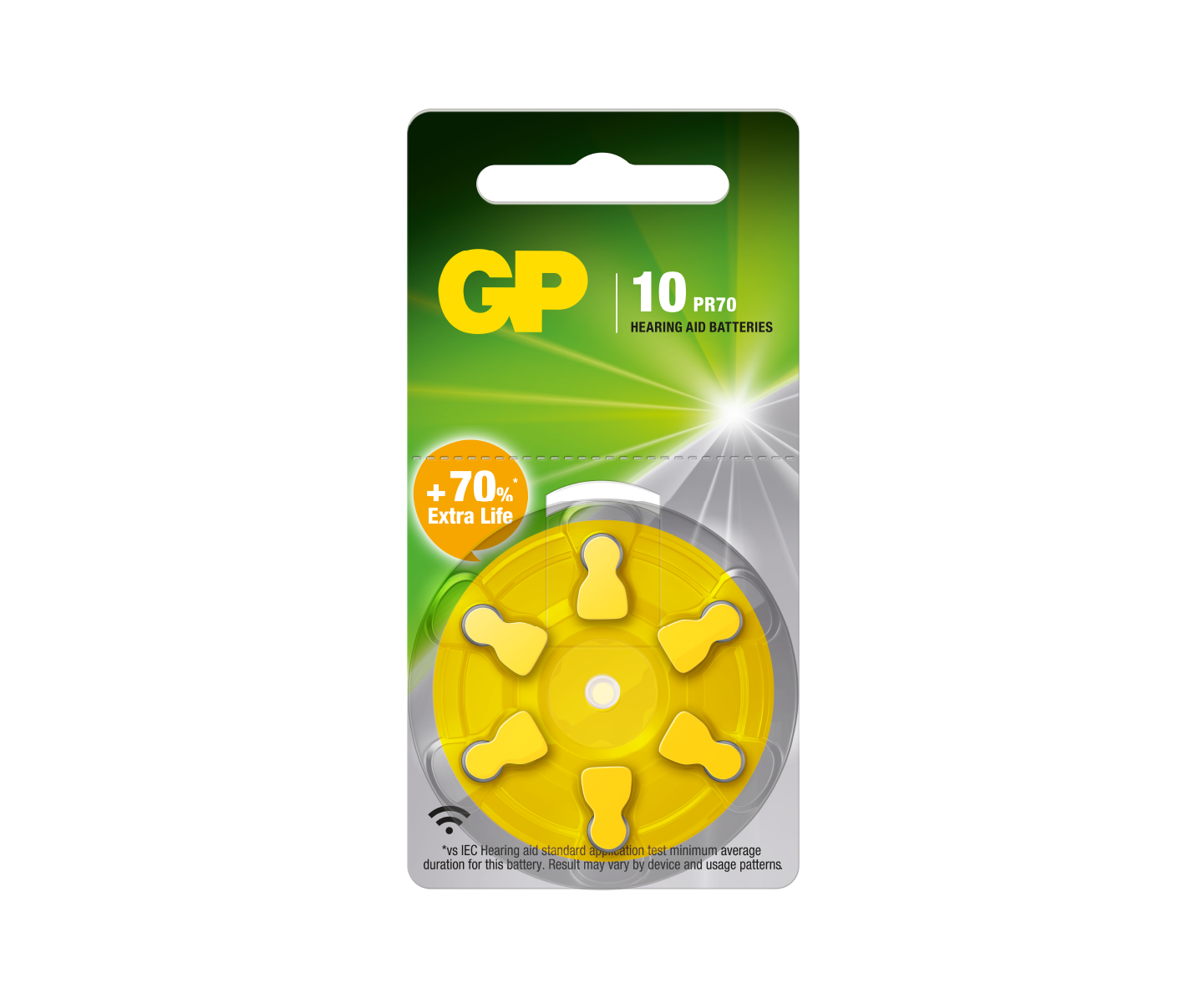gp hearing aid batteries za10