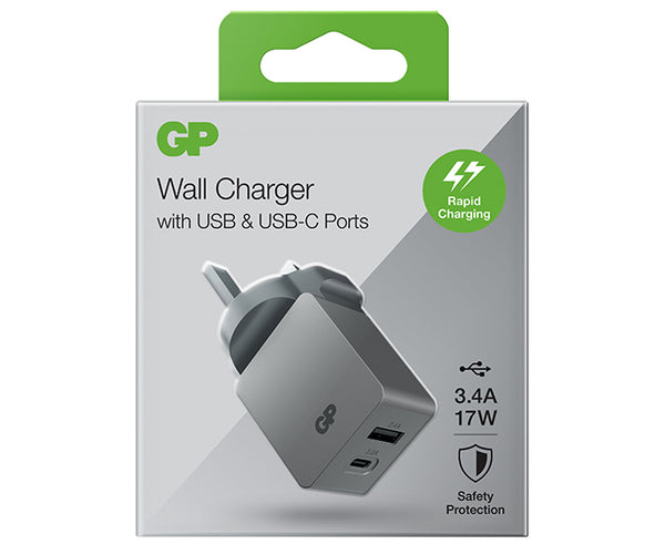 Wall Charger WA51 Dual USB-A & USB-C