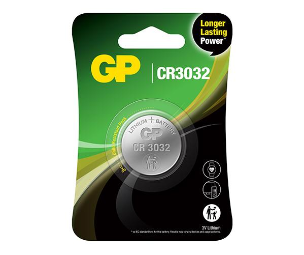 GP Lithium Coin Batteries CR3032